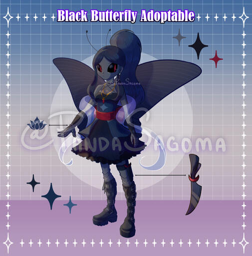 Black Butterfly Adoptable - Oct. 2021